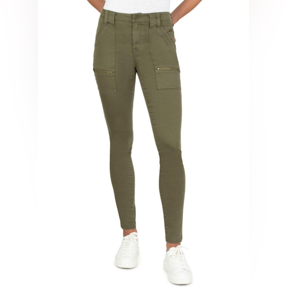 Joie Olive Green Ankle Cargo Skinny Jeans